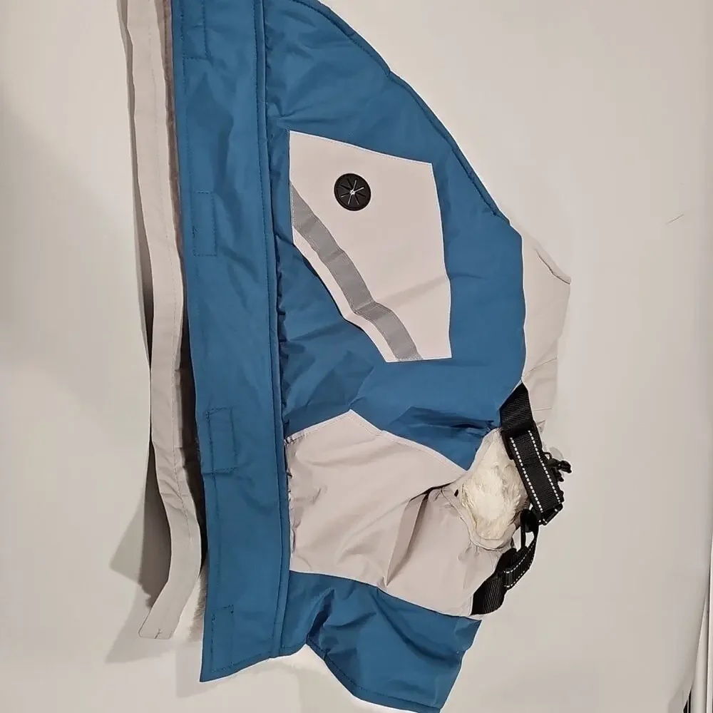 Large Dog Coat with Harness Built in Waterproof Windproof Dog Winter